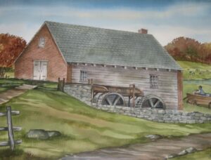 Clyde Roberts Painting - Royer Gristmill 1991